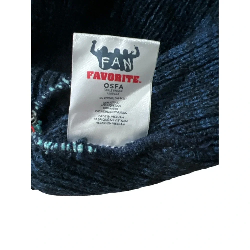 Seattle Kraken Hockey NHL Fan Favorite Knit Beanie Cap Hat with Pom OSFA